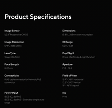 Load image into Gallery viewer, Verkada CB51-TE Outdoor Bullet Camera, 5MP, Telephoto Zoom Lens, 30 Days of Storage