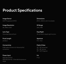 Load image into Gallery viewer, Verkada CB61-E Outdoor Bullet Camera, 4K, Zoom Lens, 30 Days of Storage